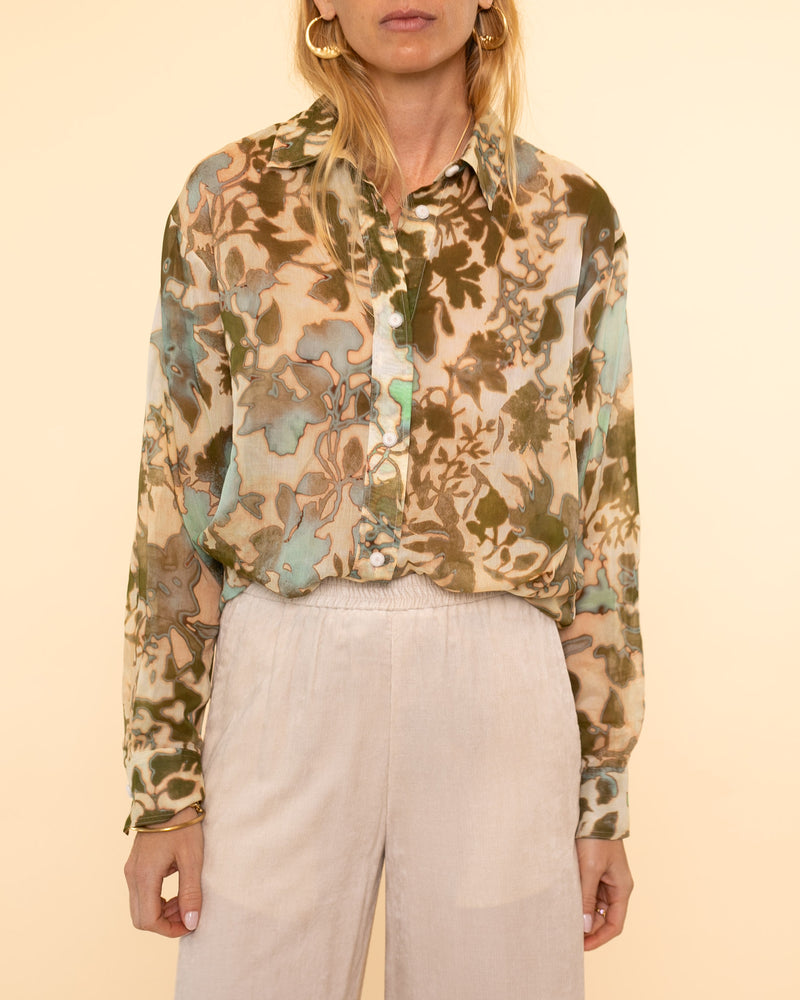 "Bloom mist" oversized shirt | garden