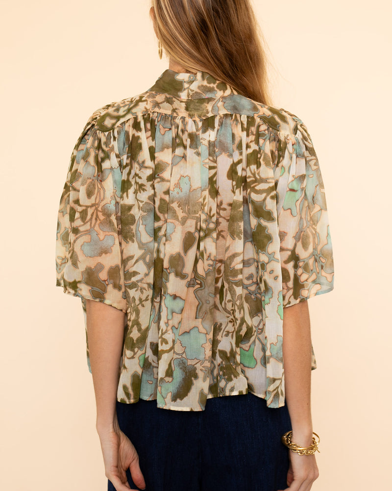 "Bloom Mist" Half Sleeve Shirt | Garden