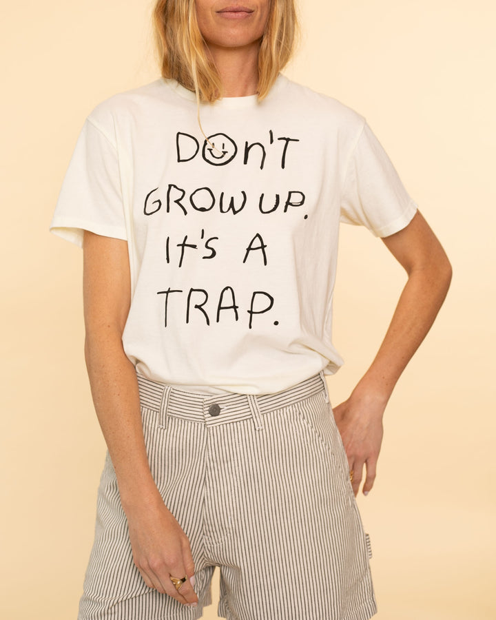 Don't Grow Up Tee | Ecru