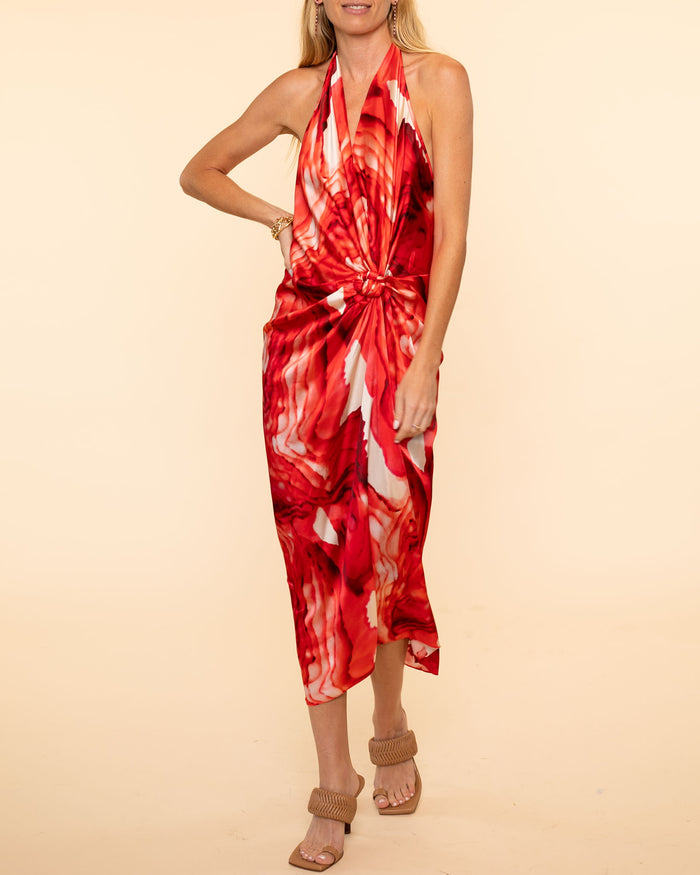 Guadalupe Dress | Multi Abstract Rouge