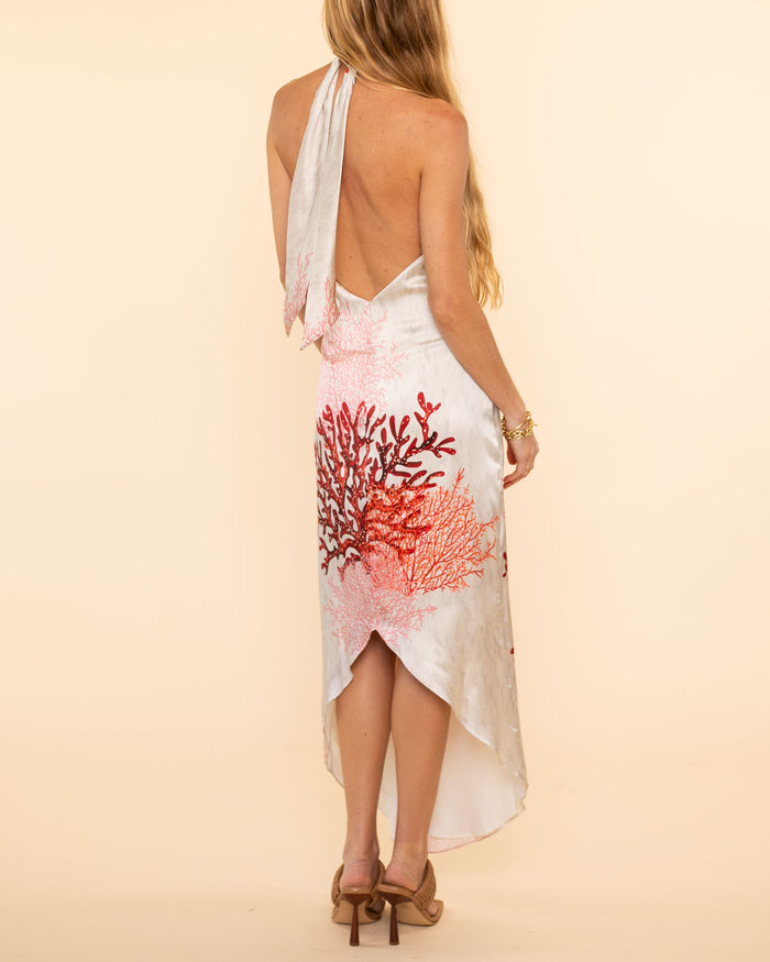 Galia Dress | Multi Coral