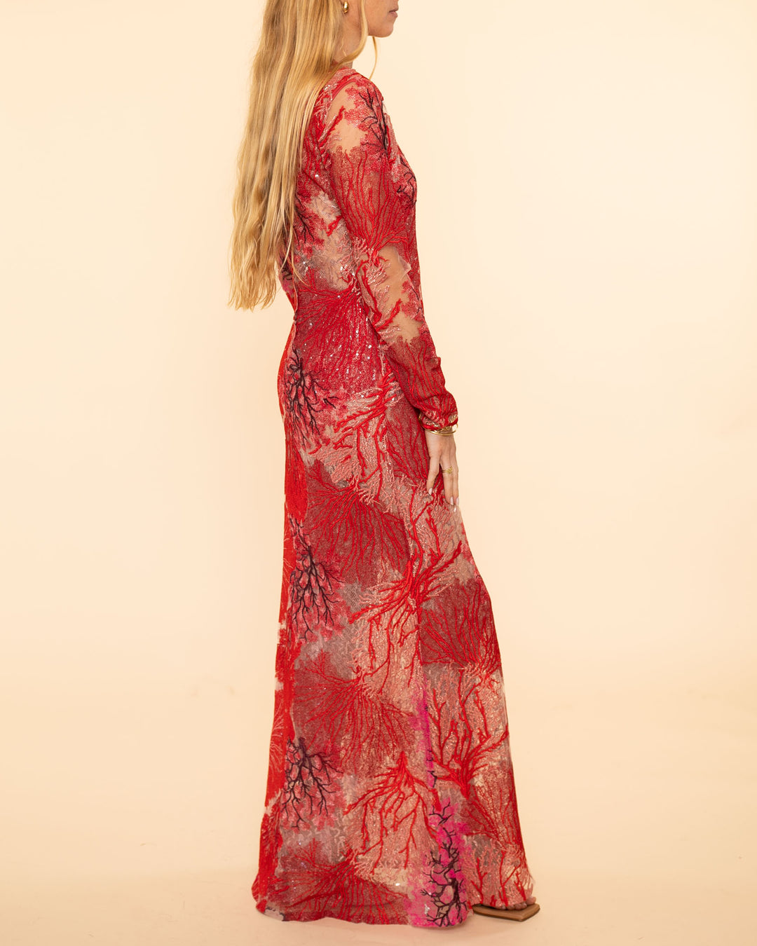 Enys Dress | Multi Coral