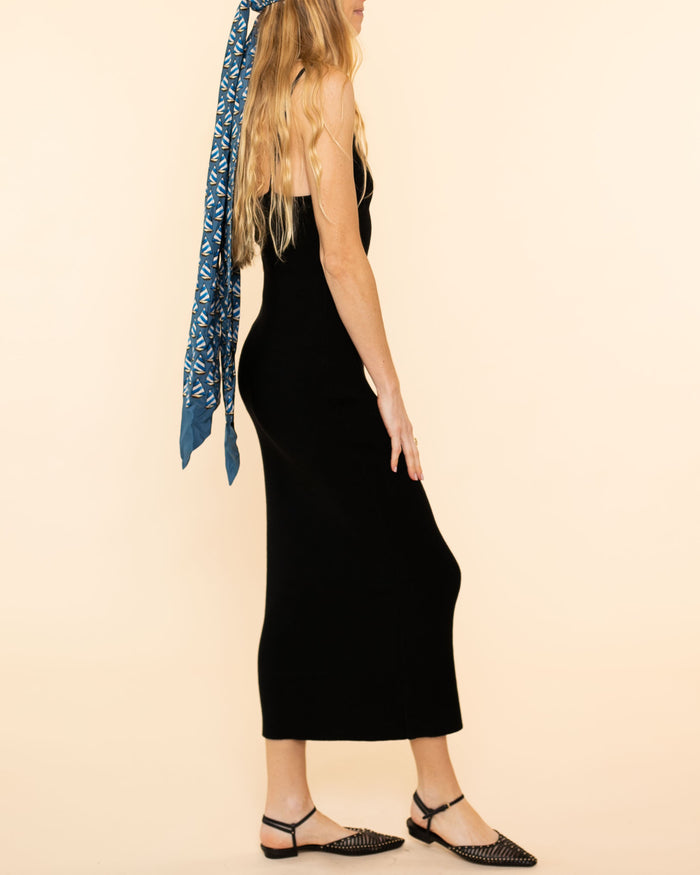 Cyprus Fitted Knit Dress | Black