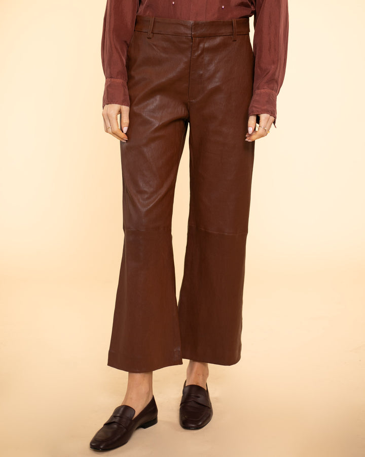 Cropped Baggy Lowrise Trouser | Whiskey