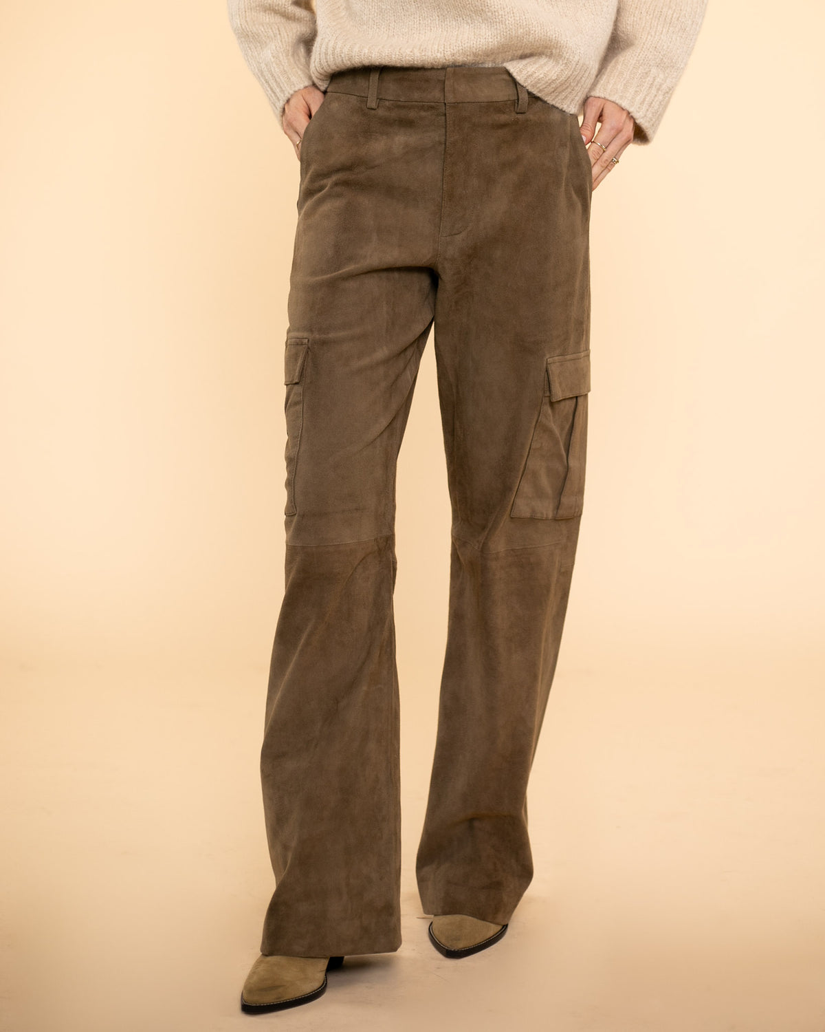 Baggy Lowrise Cargo Pant | Olive