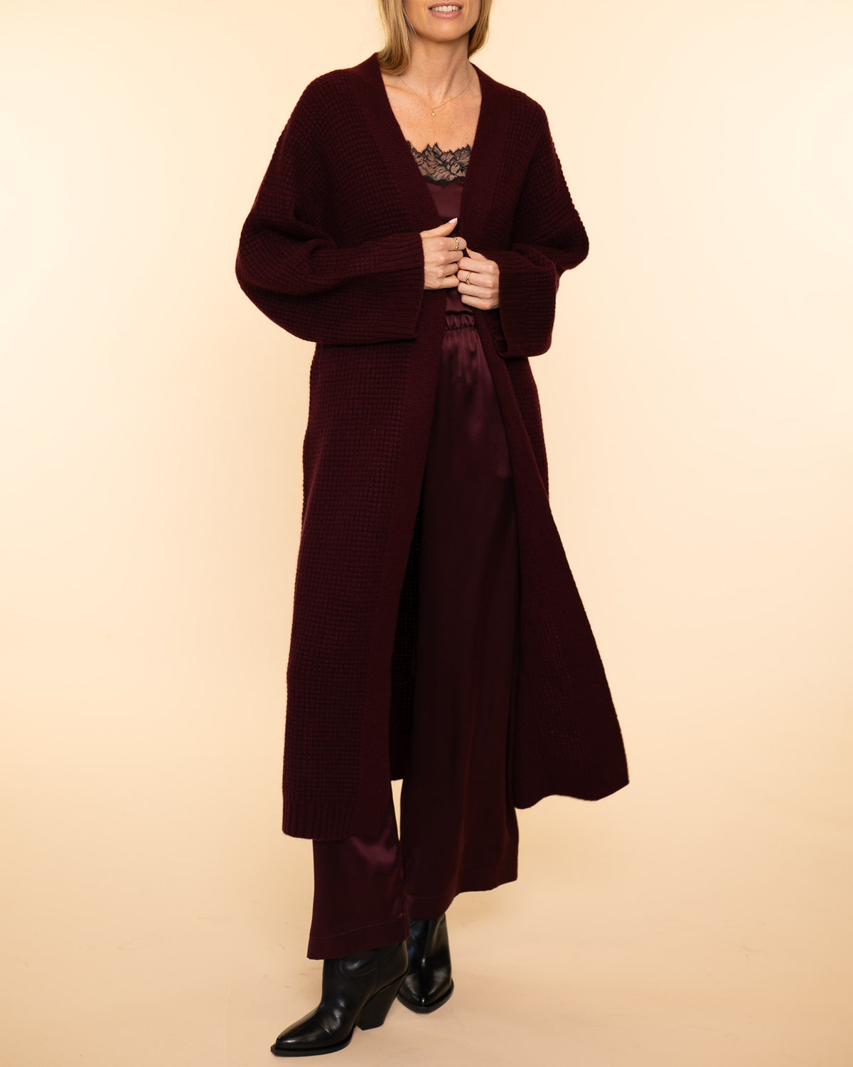 Cedar Slouchy Duster | Bordeaux