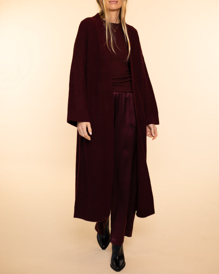 Cedar Slouchy Duster | Bordeaux