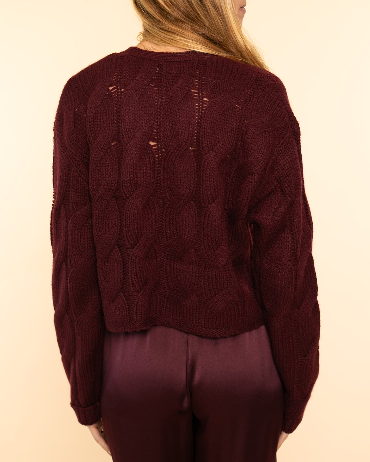 Jolie Cardigan | Bordeaux