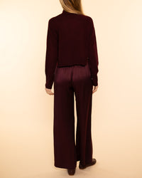 Sable Turtleneck Sweater | Bordeaux