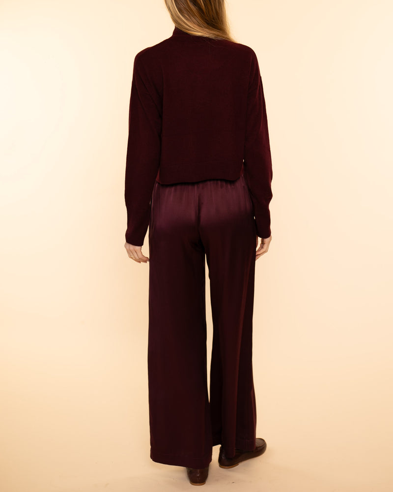 Sable Turtleneck Sweater | Bordeaux