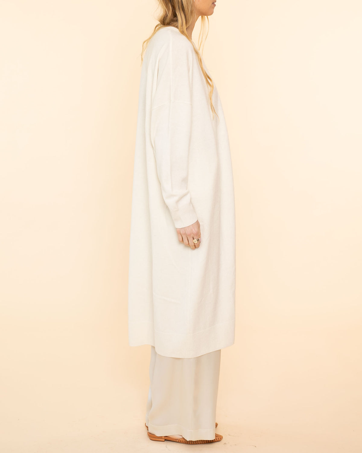 Sybil Cashmere Duster | Gardenia