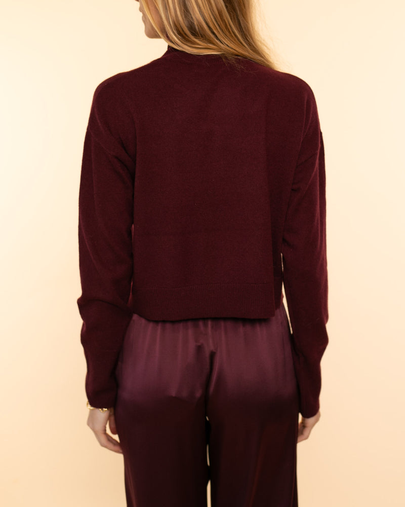 Sable Turtleneck Sweater | Bordeaux