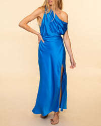 Asymmetrical Cowl Wrap Dress | Azul