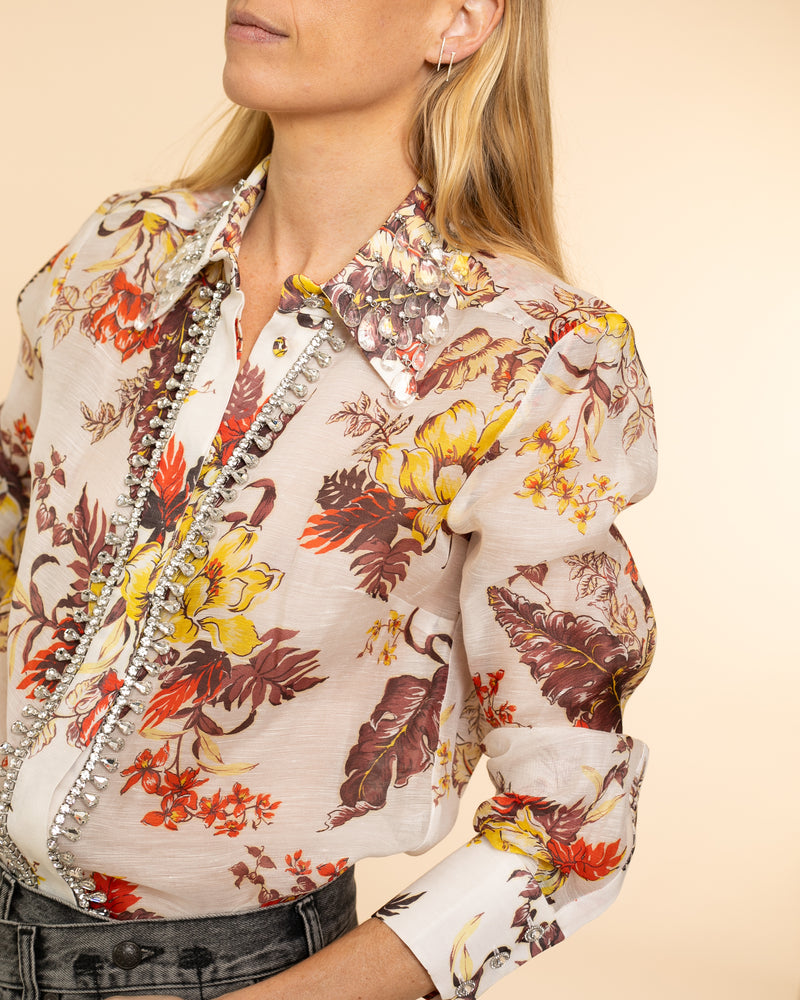 Matchmaker Tropical Shirt | Ivory Tropical Floral