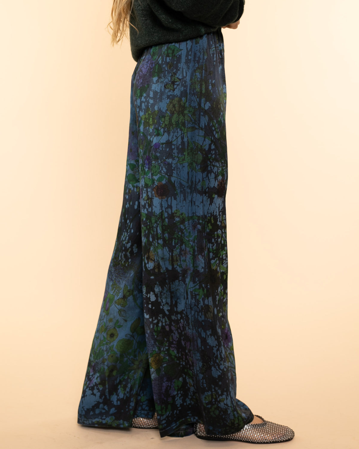 Work of Art Silk Palazzo Pants | Fiume