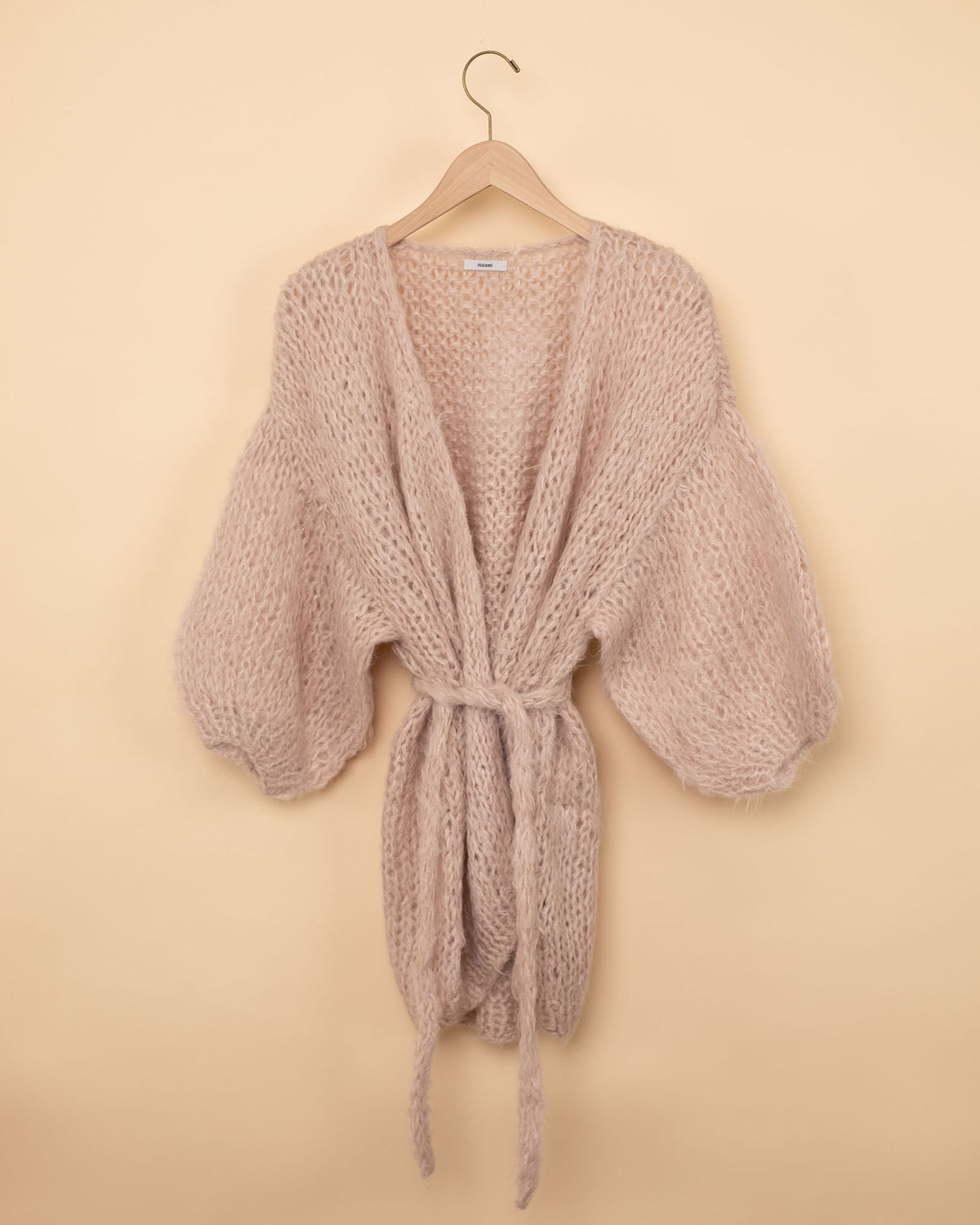 Shaggy Alpaca Oversized Cardigan | Sand