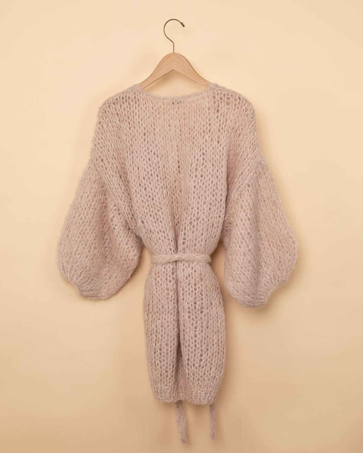 Shaggy Alpaca Oversized Cardigan | Sand