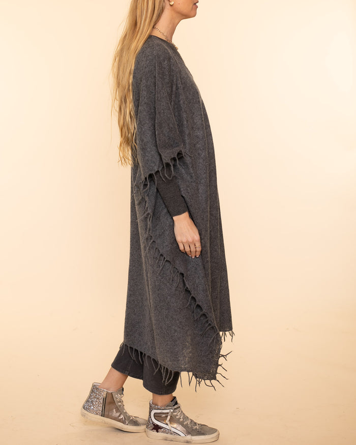 Kaftan Cashmere | Charcoal