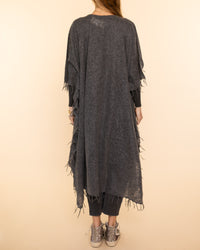 Kaftan Cashmere | Charcoal