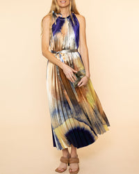 Zarina Lurex Knit Dress | Gold