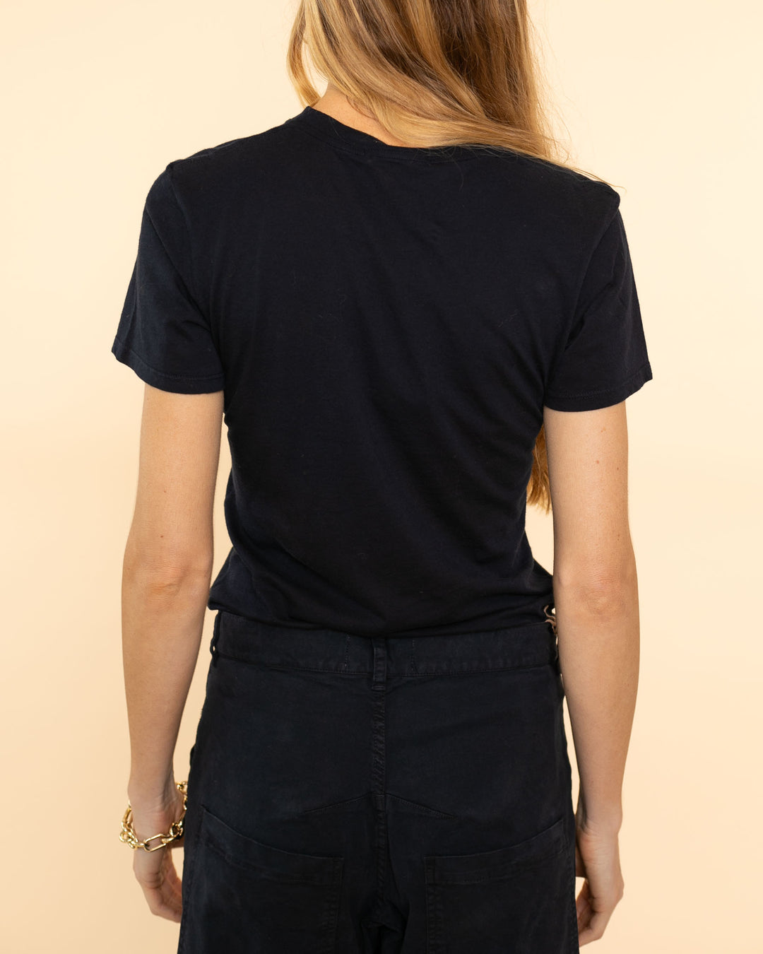 Mariela Crewneck Tee | Dark Navy