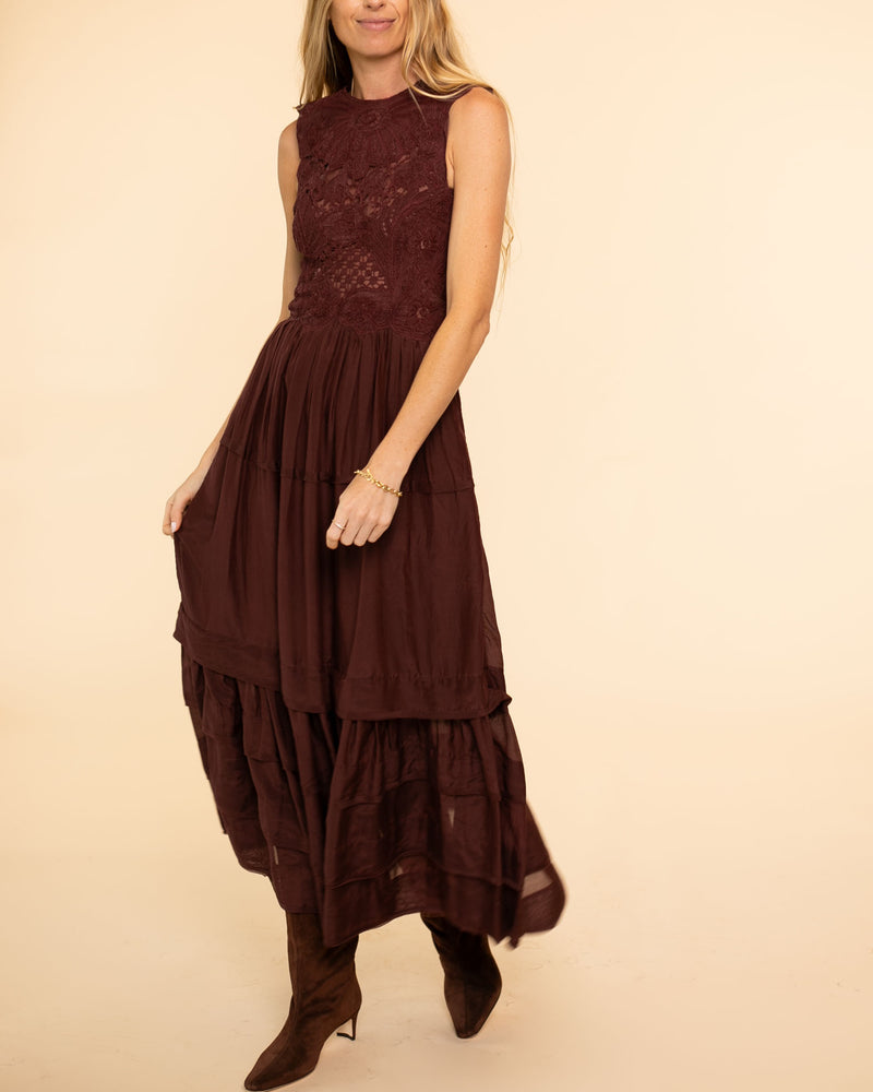 Fleur Dress | Bordeaux