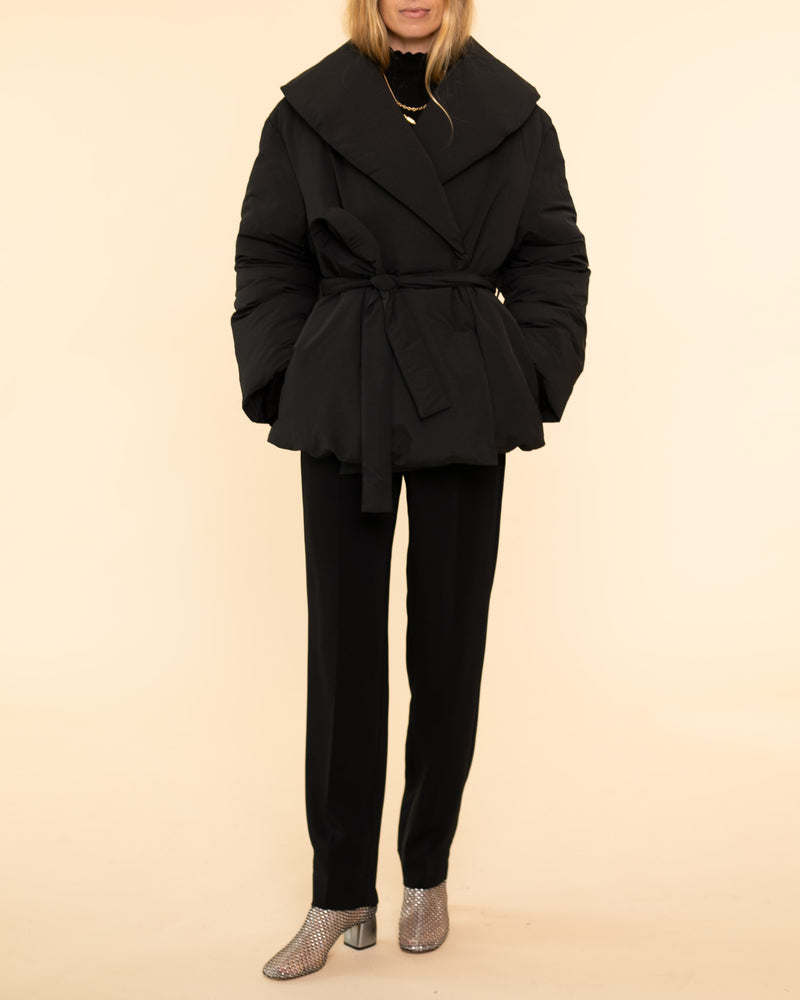 Short Puffer Jacket | Black