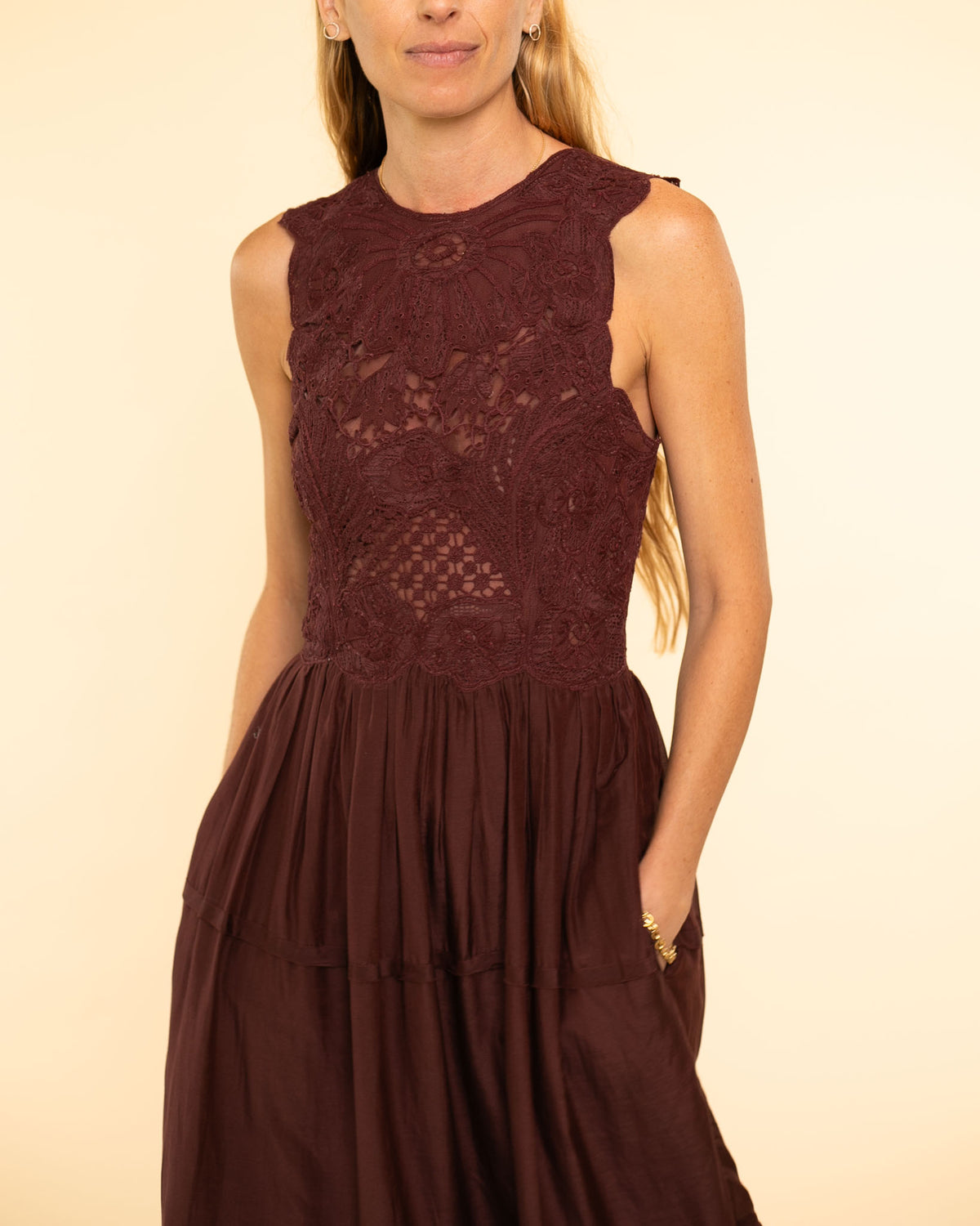 Fleur Dress | Bordeaux