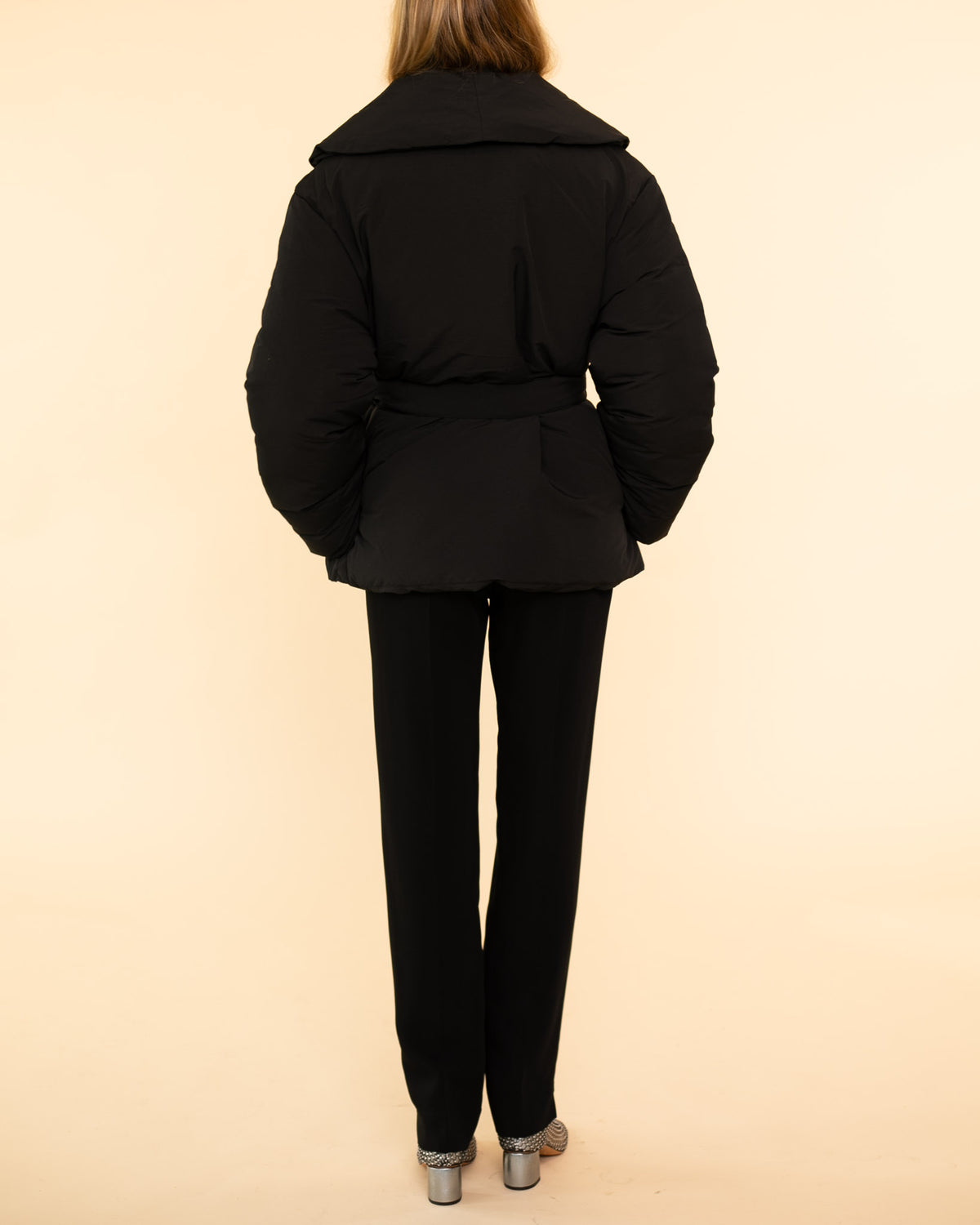 Short Puffer Jacket | Black