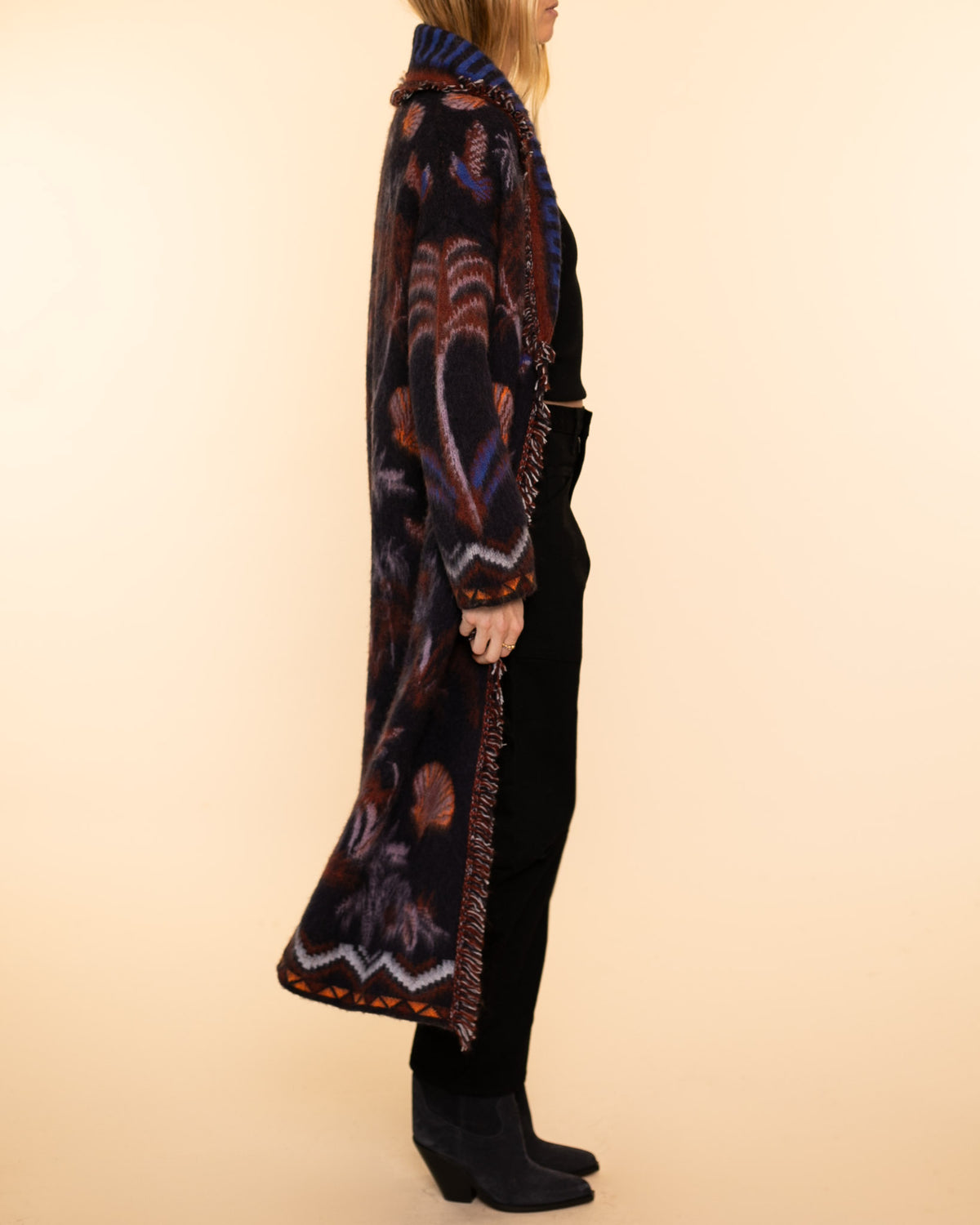 The Sacred Forest Jacquard Coat | Notte