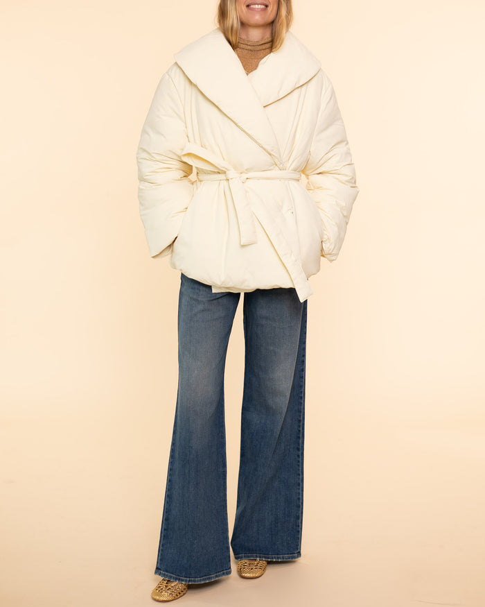 Short Puffer Jacket | Ivory