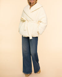 Short Puffer Jacket | Ivory