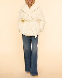 Short Puffer Jacket | Ivory