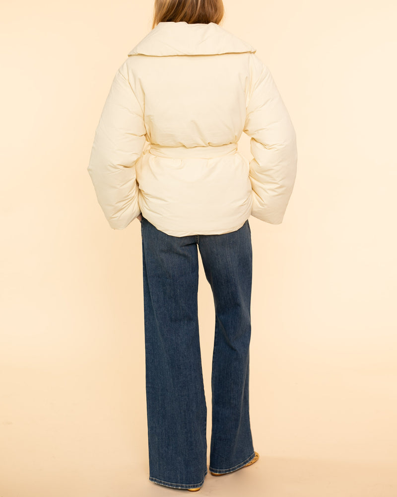 Short Puffer Jacket | Ivory