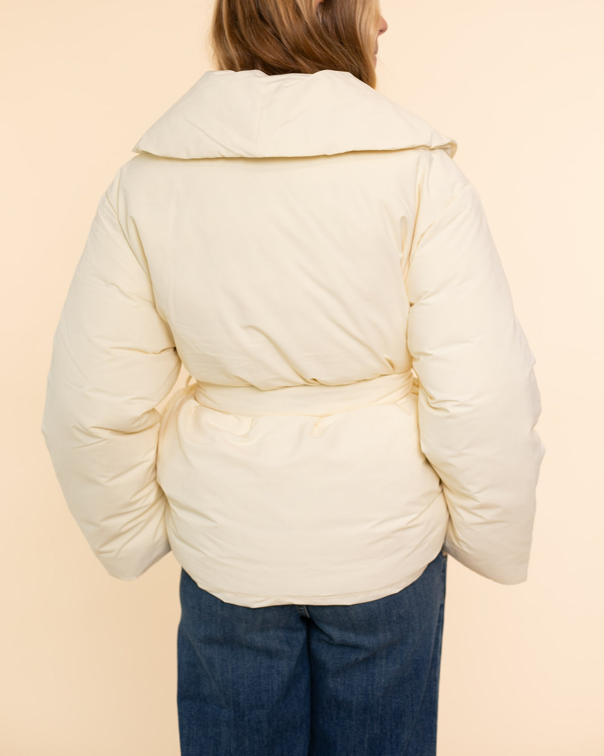 Short Puffer Jacket | Ivory