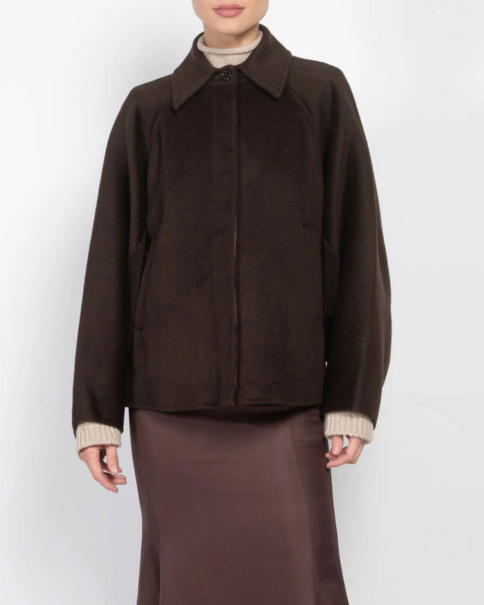 Camila Short Coat | Choco