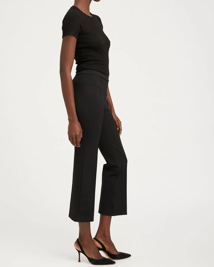 Ankle Flare W/ Pintuck | Black