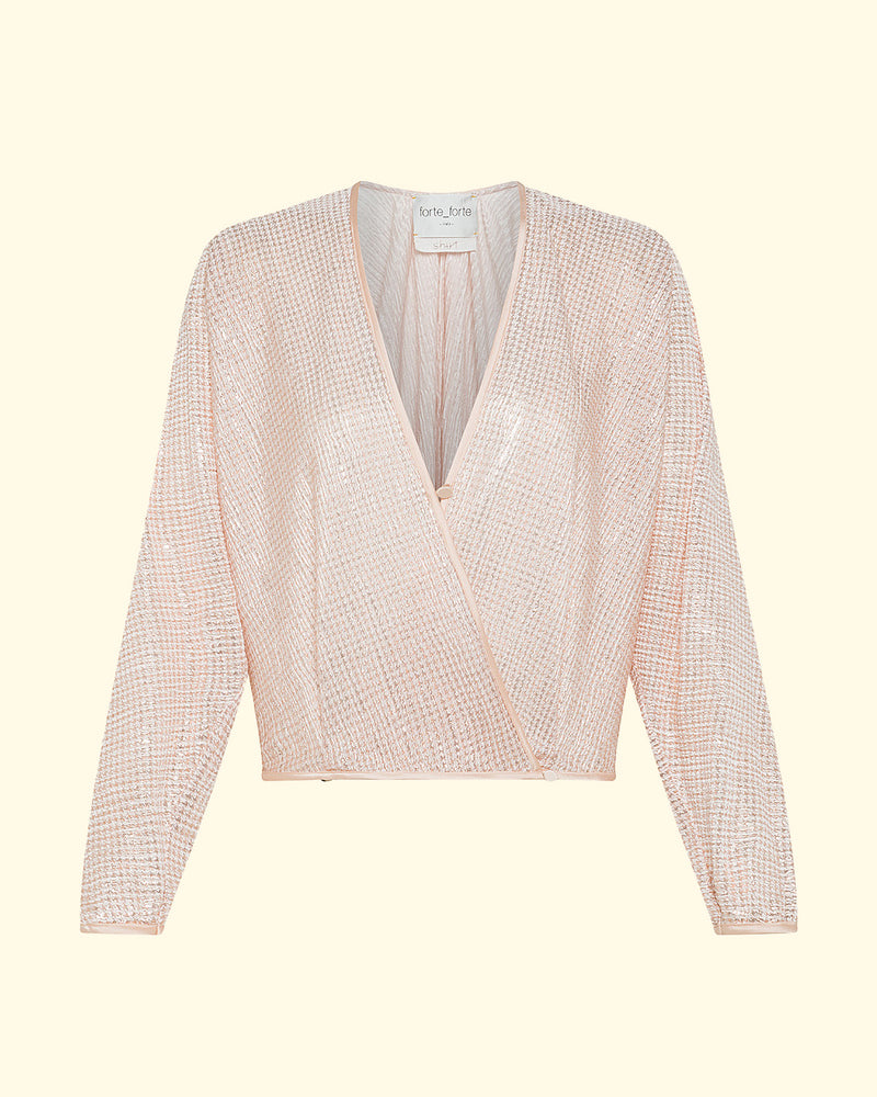 Lam' pied de poule shirt | Rose