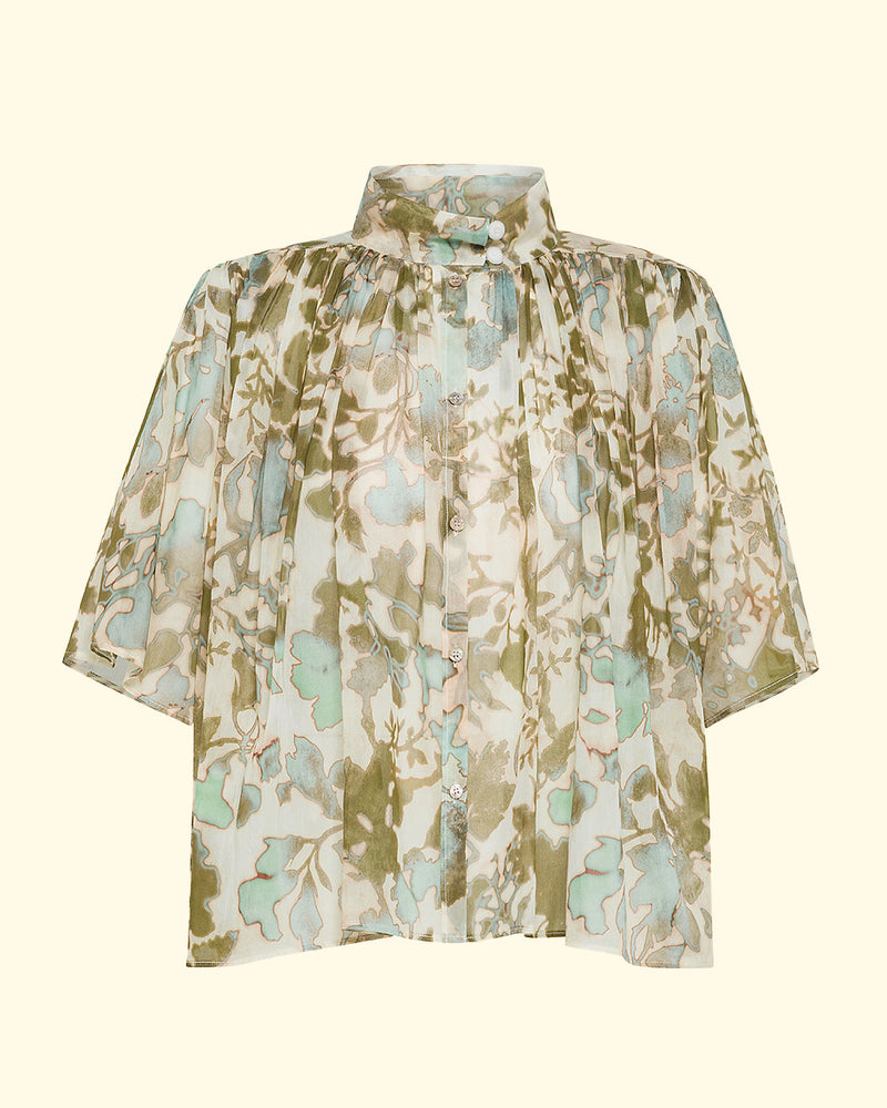 "Bloom Mist" Half Sleeve Shirt | Garden