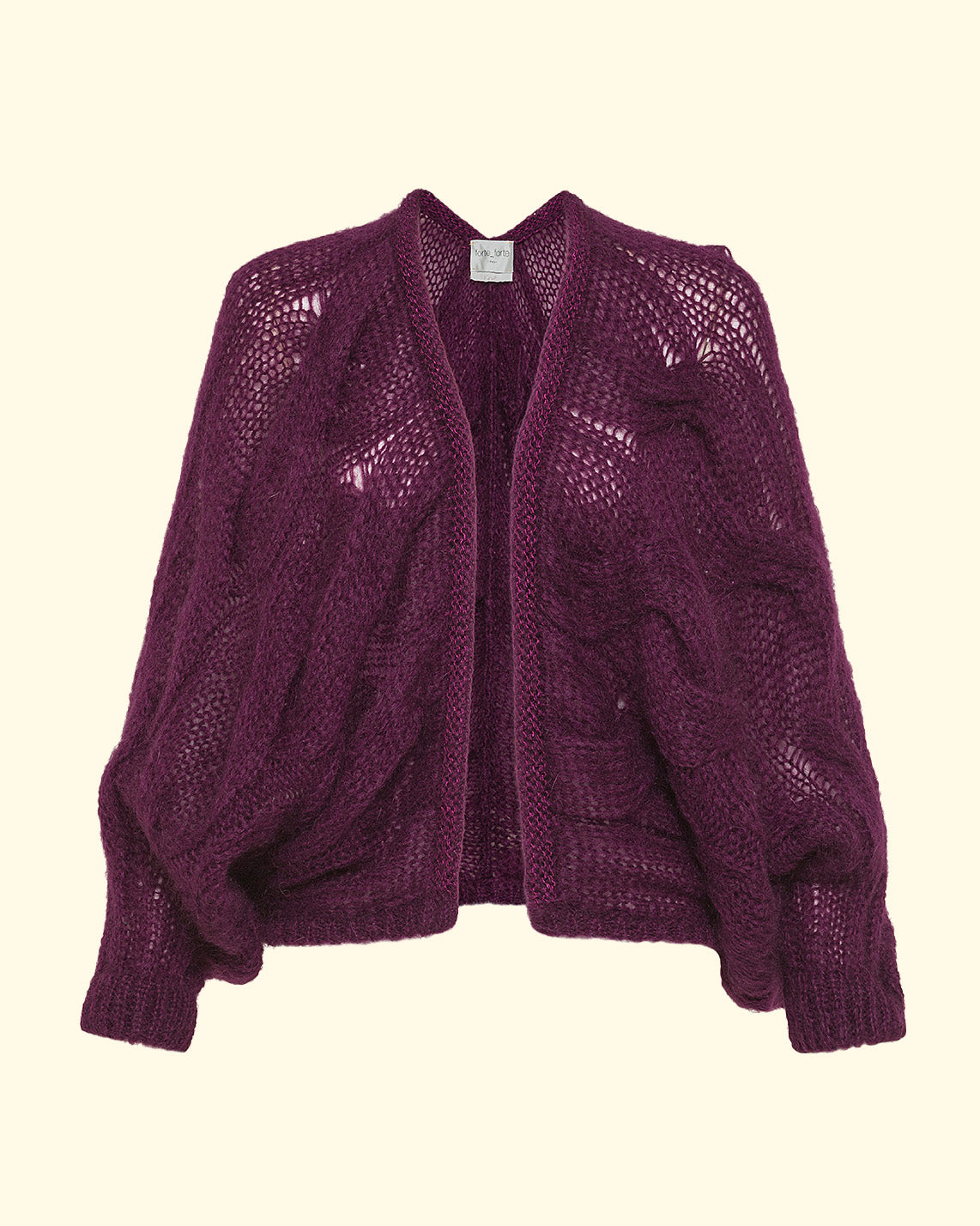 Mohair Cable Kimono Cardigan | Bolero