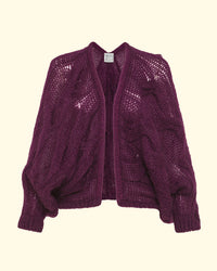 Mohair Cable Kimono Cardigan | Bolero