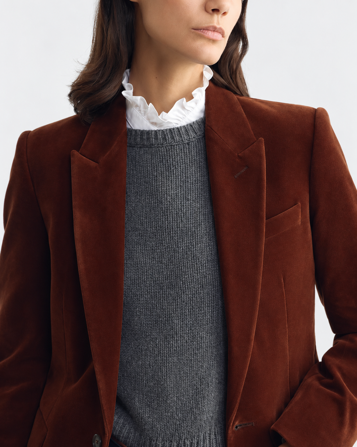 Anabel Tailored Jacket | Burnt Sienna
