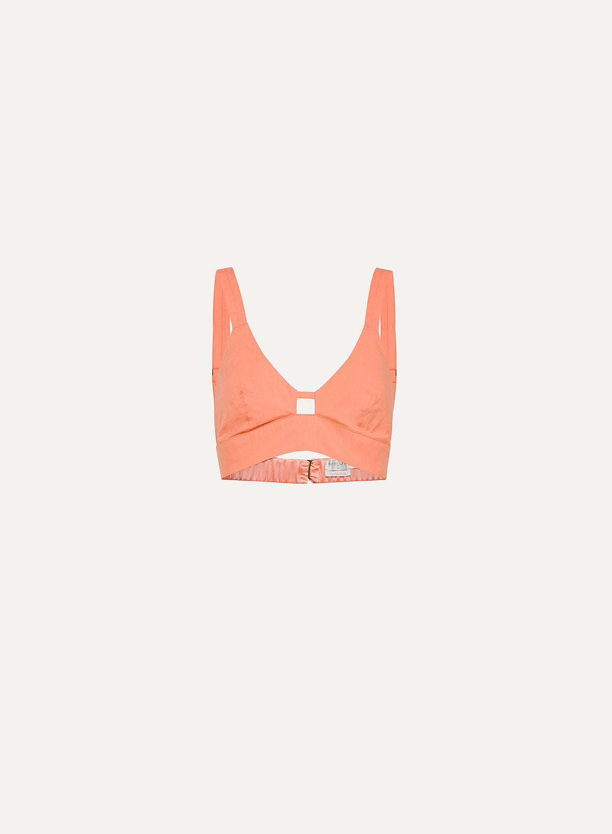 BCI Cotton Popline Bralette Satin Details | Pistillo