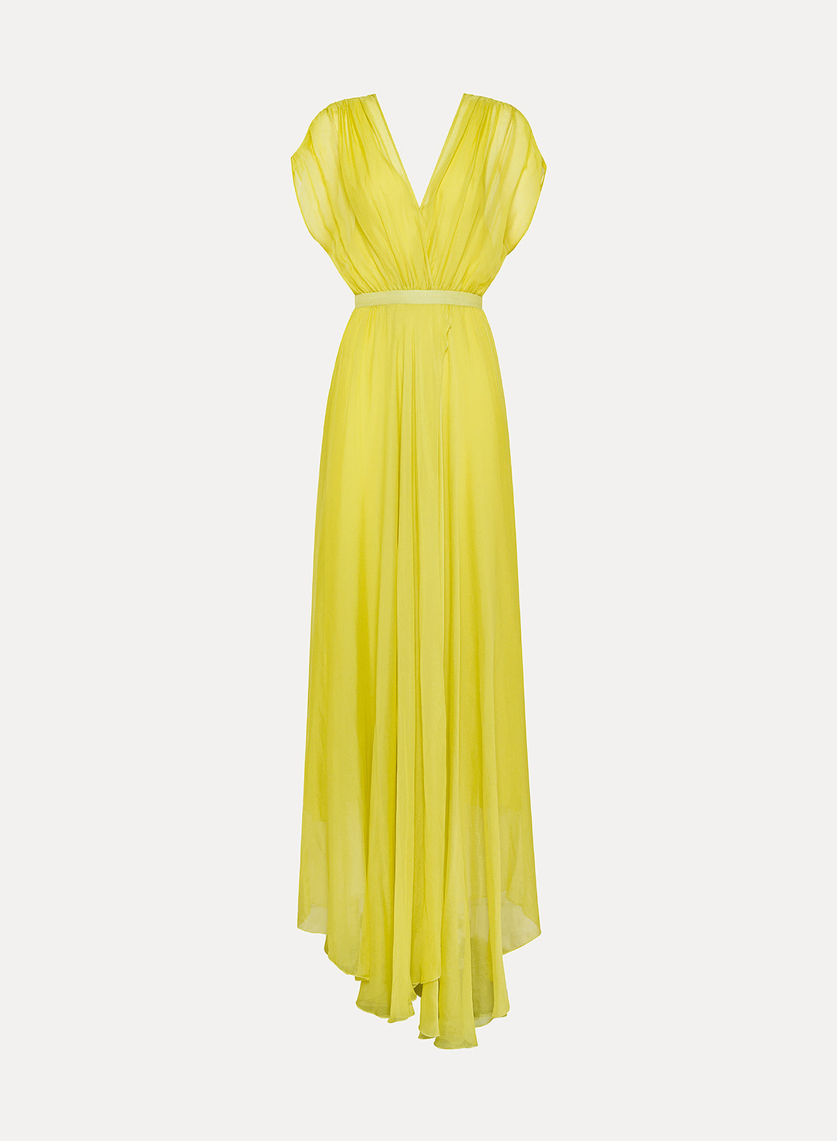 Chiffon Silk Crossed Neckline Dress | Clorofilla