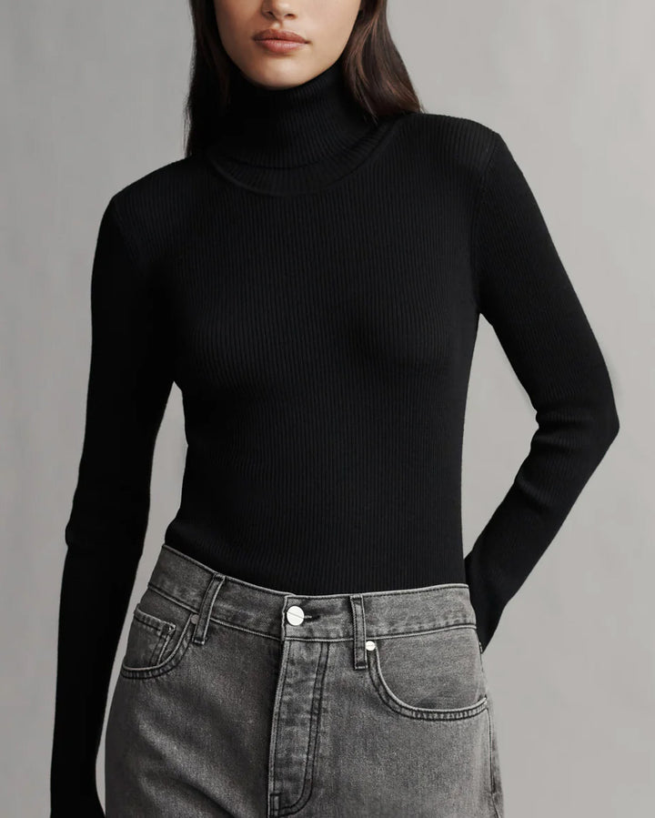 Knit Turtleneck | Black