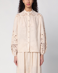 Wylie Embroidered Blouse | Cream