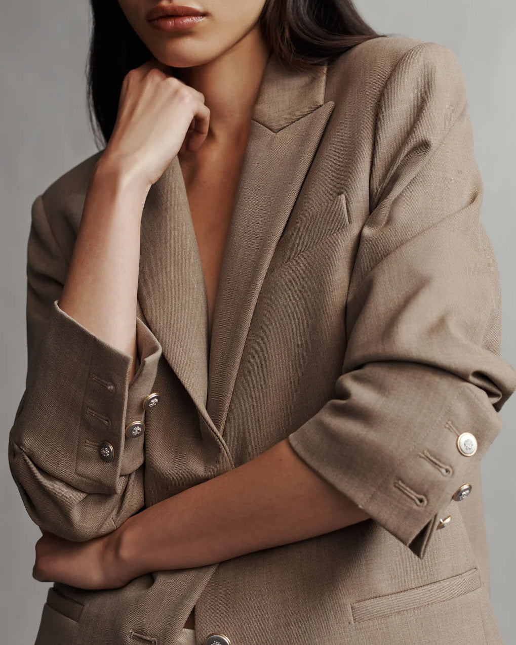 Boyfriend Blazer | Sandstone