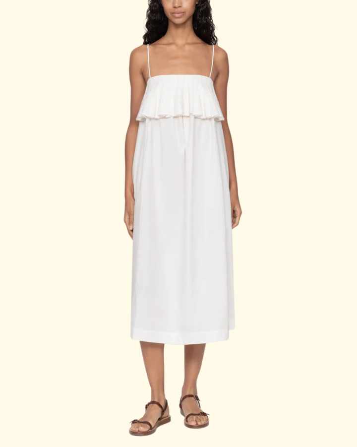 Lois Twill Tank Dress | Cream