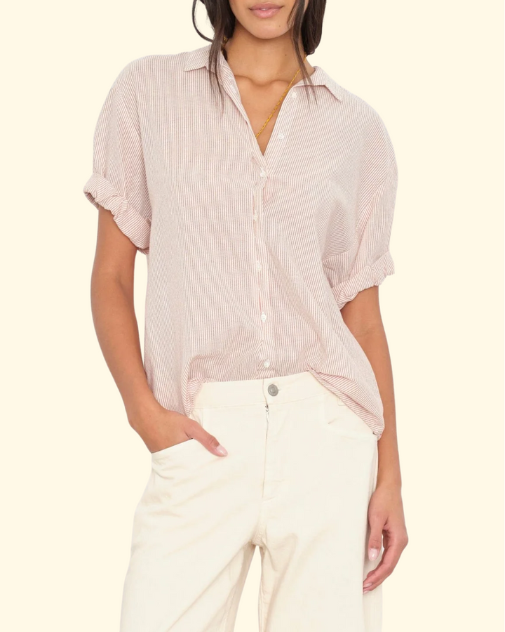 Channing Shirt | Burnt Sienna Stripe