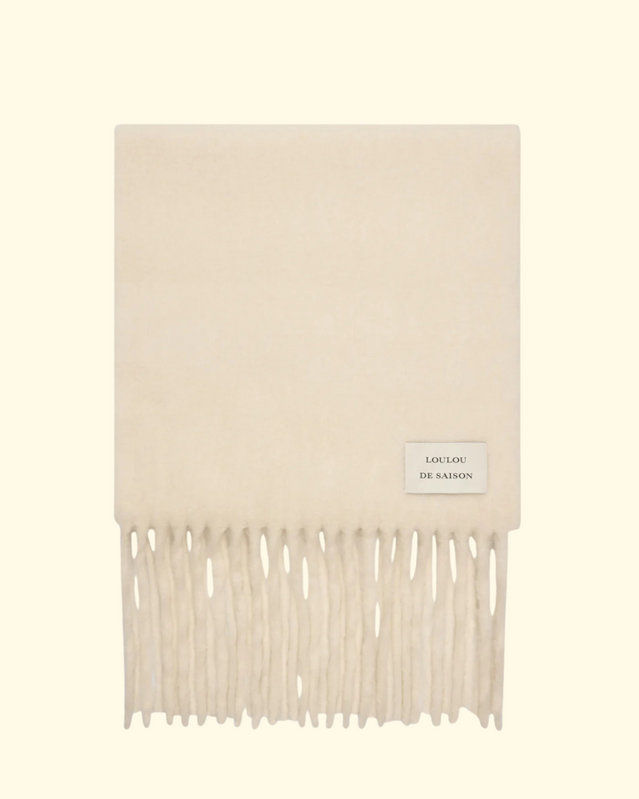 Santo Alpaca Scarf | Ivory